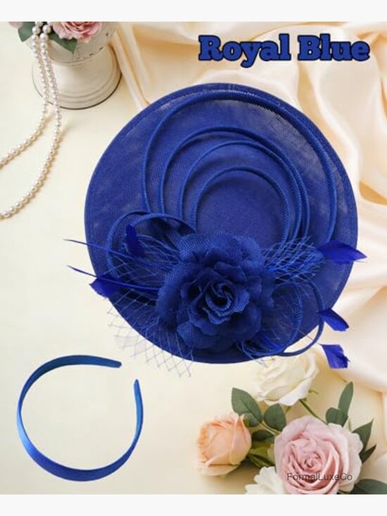 Vintage Elegant Fascinator Hat for Derby Wedding Party main image 5